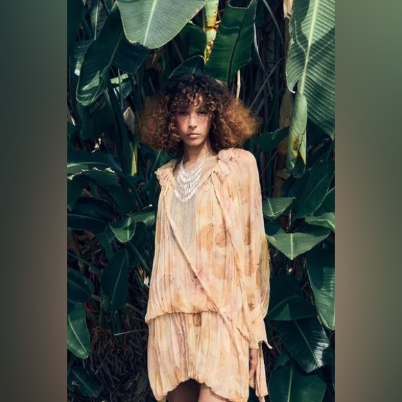 ZARA PRINTED SHORT DRESS ZW COLLECTION - Picture 14 of 17